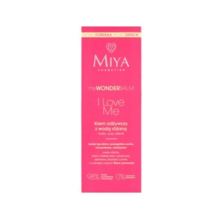 Miya Cosmetics myWONDERbalm pflegende Gesichtscreme mit Rosenwasser I Love Me 75 ml