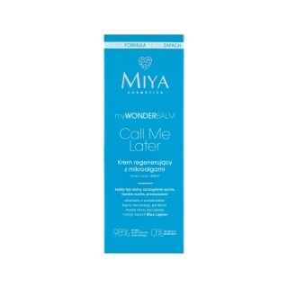 Регенеруючий крем для обличчя Miya Cosmetics myWONDERbalm з мікроводоростями Call Me Later 75 мл