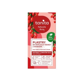 Смужки для видалення волосся на обличчі з воском годжі Tanita Natural &Fruity 12 шт.
