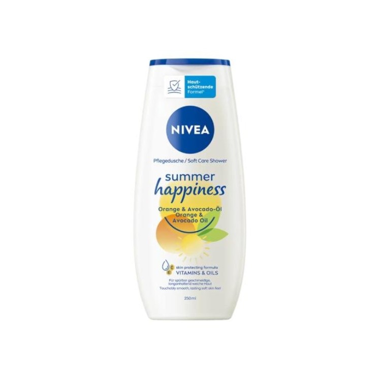 Nivea Summer Happiness Żel pod prysznic Orange & Avocado 250 ml