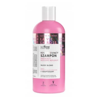 So!flow Color Shampoo giving pink highlights to blond hair 300 ml