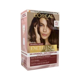 L'oreal Excellence Nudes Farba do włosów /4U/ Brąz