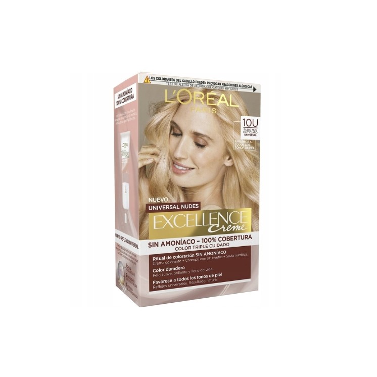 L'oreal Excellence Nudes Farba do włosów /10U/ Jasny Blond