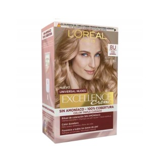 L'oreal Excellence Nudes Farba do włosów /8U/ Jasny Blond