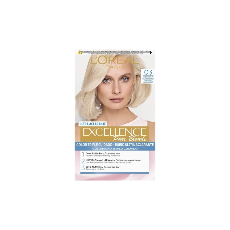 L'oreal Excellence Pure Blonde Farba do włosów /03/ Ultrajasny Popielaty Blond
