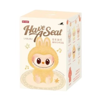 LABUBU Оригінальний плюшевий кулон-сидіння Pop Mart Labubu The Monsters Have a Seat + QR-код 1 шт.