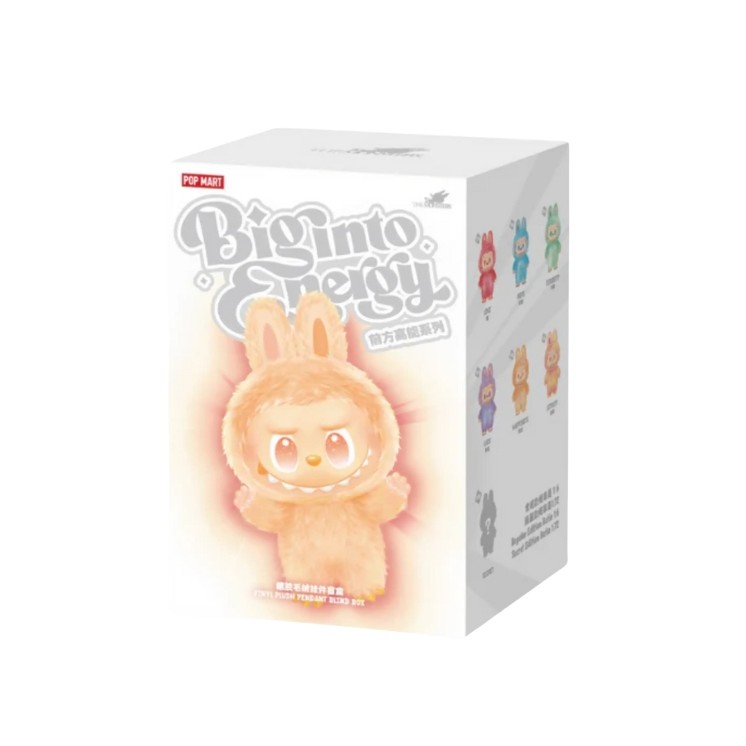 Оригінальний плюшевий кулон LABUBU Pop Mart Labubu The Monsters Big Into Energy Series + QR-код 1 шт.