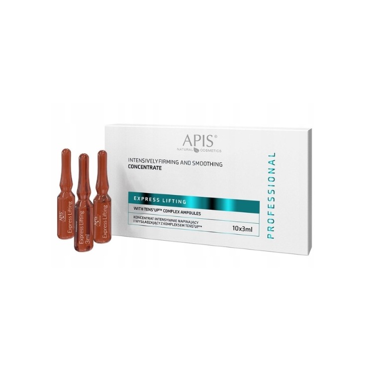 Apis Express Lifting Ampułki intensywnie napinające i wygładzające do twarzy 10 x 3 ml