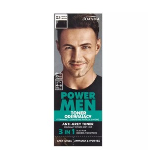 Joanna POWER MEN odświający Toner /03/ Medium Brown 80 g