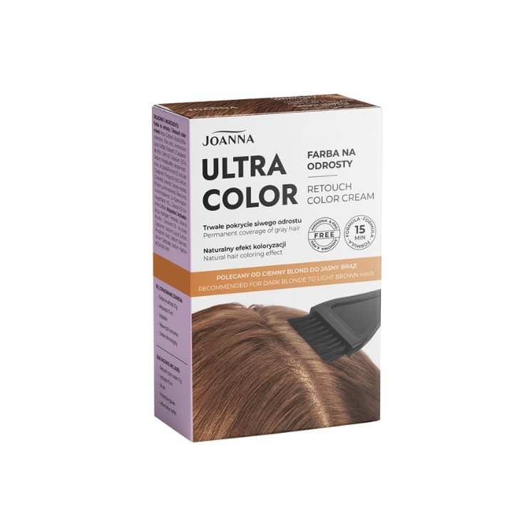 Joanna Ultra Color Farba na odrosty Od ciemny blond do jasny brąz 1 sztuka