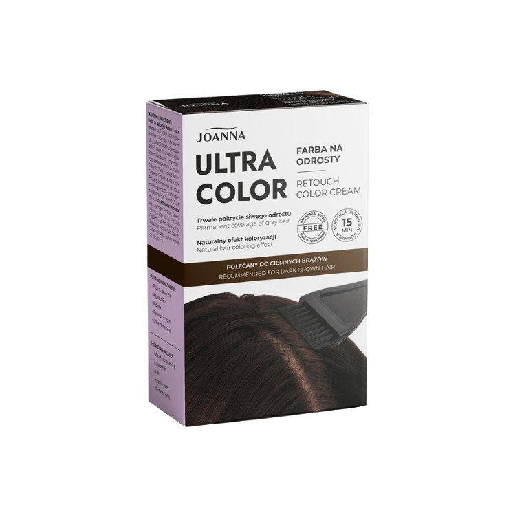 Joanna Ultra Color Farba na odrosty Do ciemnych brązów 1 sztuka